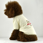 crown print dog shirt hoodie