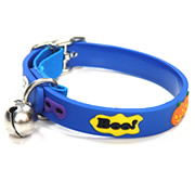 Cute Bell Blue Micky Mouse Image Elastic Mental Buckle Cat Collars