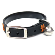 Cute Bell Black Micky Mouse Image Elastic Mental Buckle Cat Collars