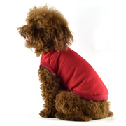 Blank Plain Dog T-shirt in Red Color