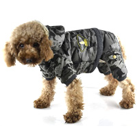Classic camouflage dog coat winter Puppy Clothes Green