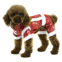 Chinese Tang Costume winter dog clothes - Red