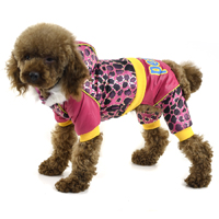 Fashion Bronzing Speckle pattern Winter Pet clothes - Deeppink