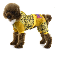 Fashion Bronzing Speckle pattern Winter Pet clothes - Yellow