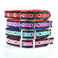 Small Grid Pattern Dog Collars Release Buckles Small Bell
