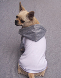 crown print dog shirt hoodie