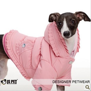 Pet coat / gray / cream colored ski vest